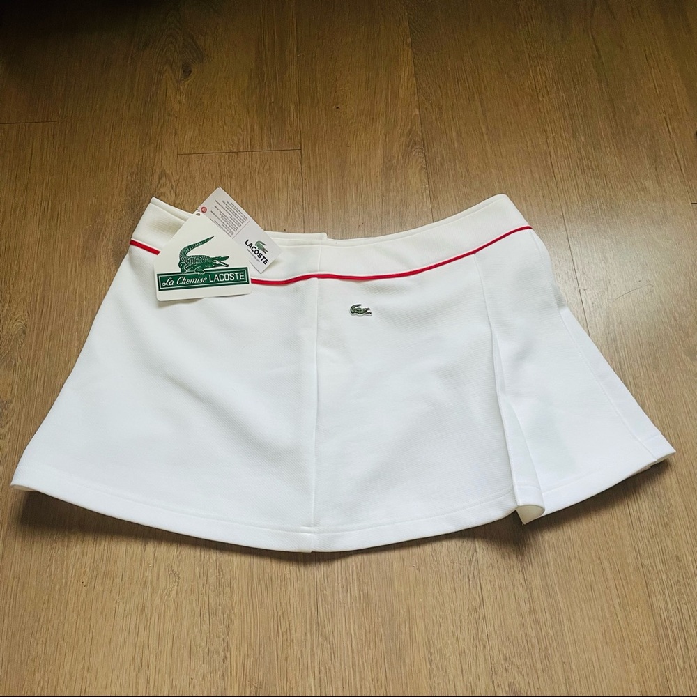 Authentic Lacoste White Women’s Tennis Skirt